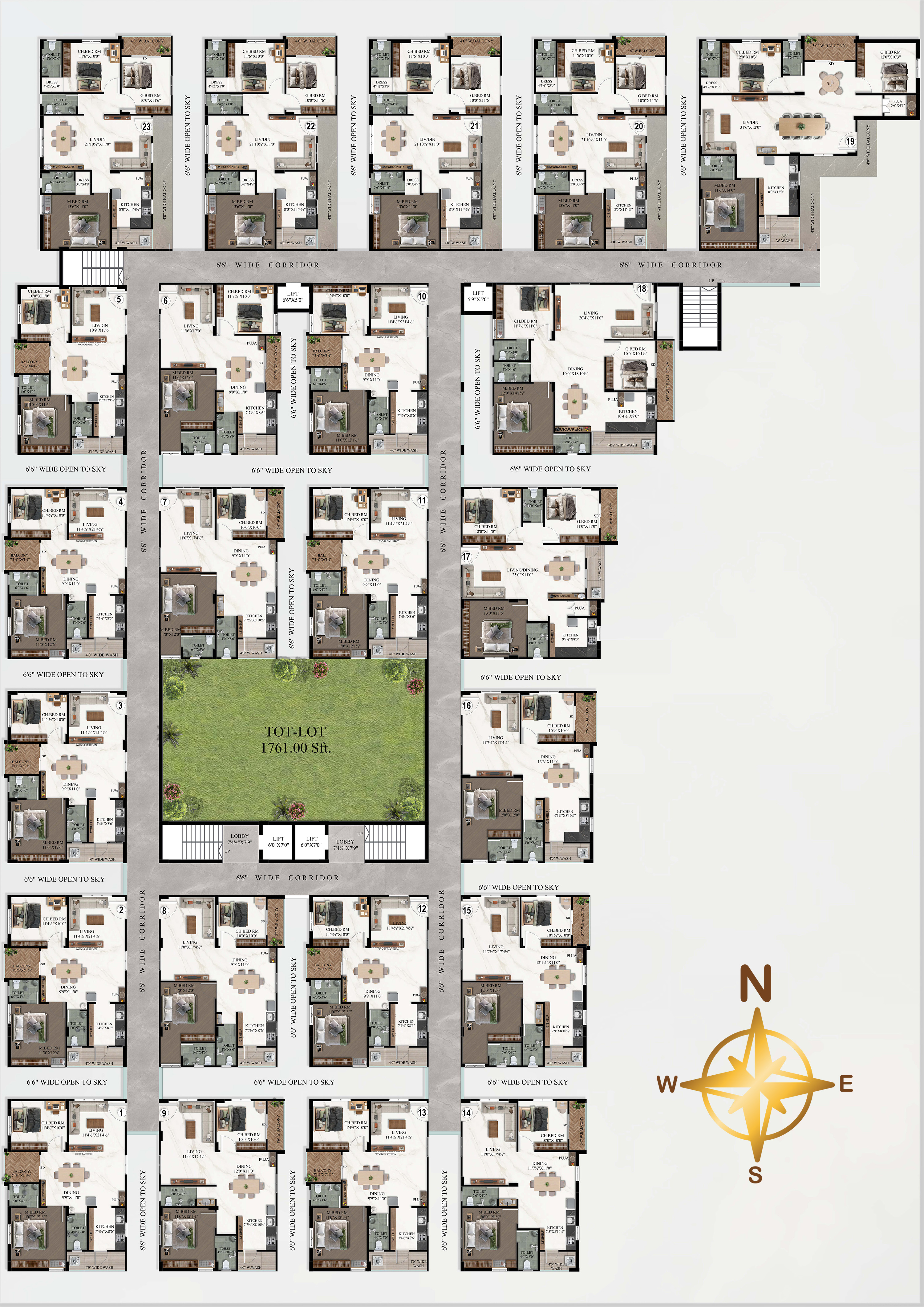 A Block Floor Plan