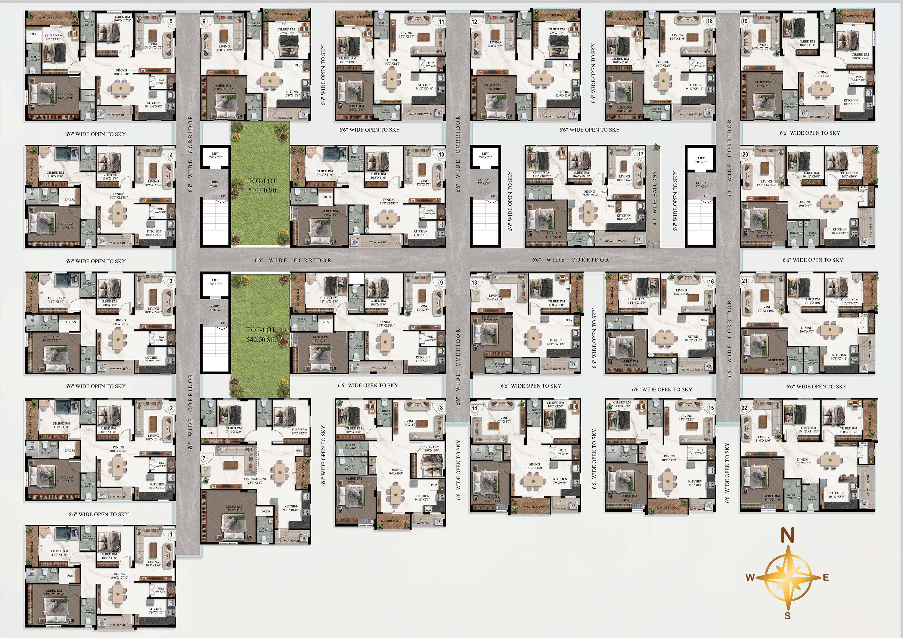 B Block Floor Plan