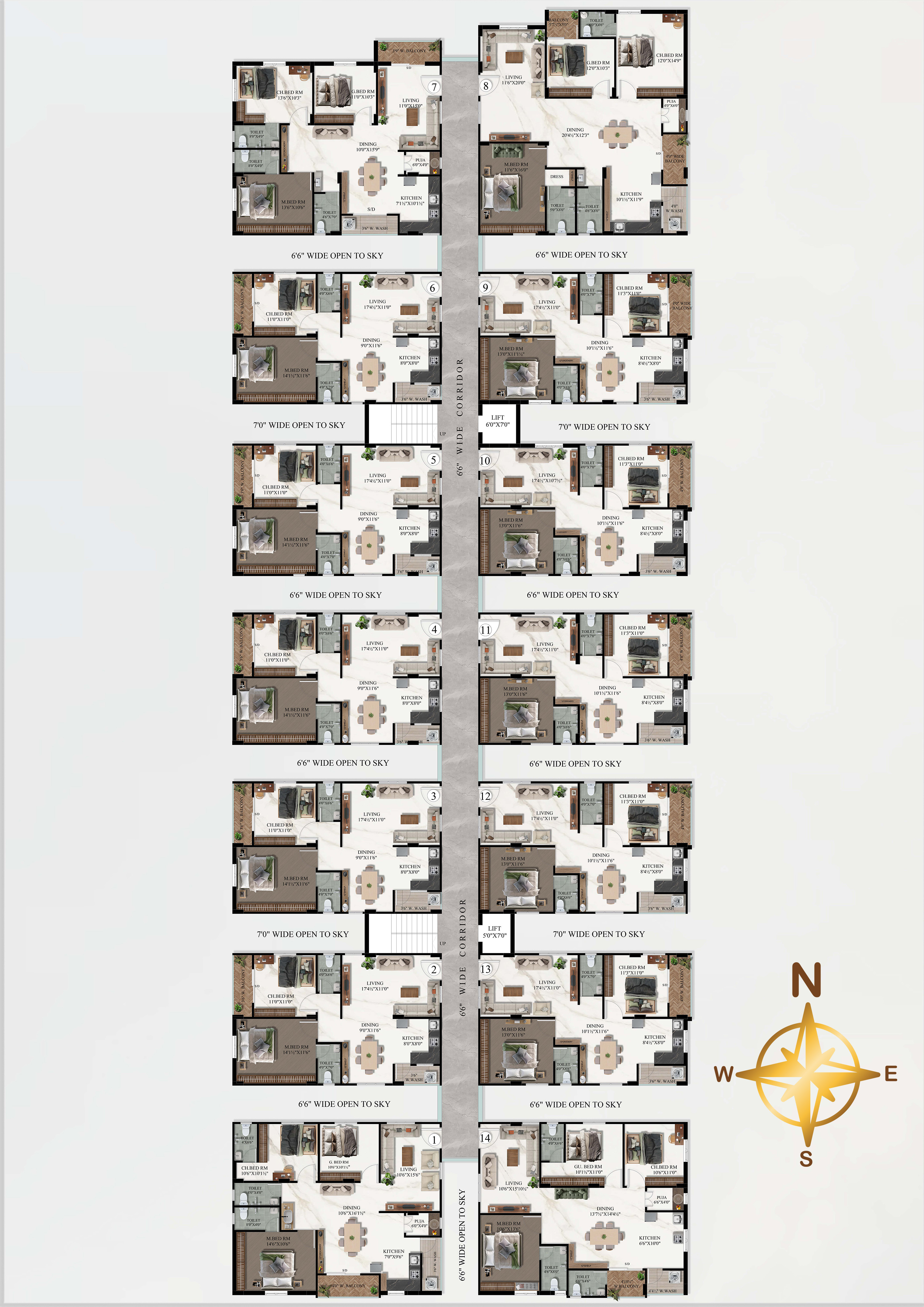 D Block Floor Plan